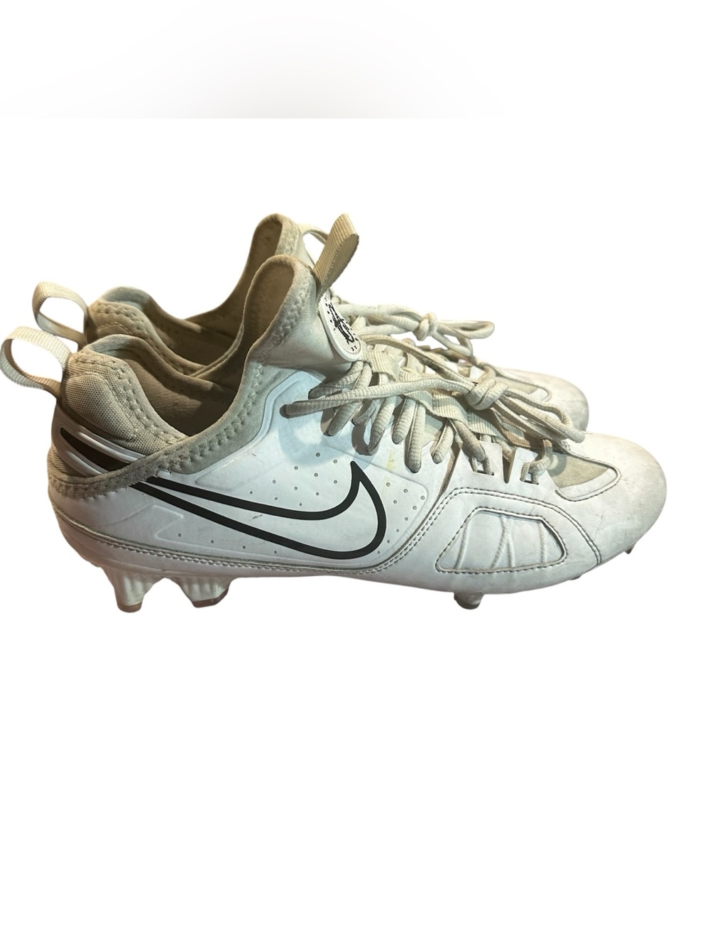 Nike Huarache 9 Varsity Lacrosse Cleats White Men’s Size 9.5 Great Condition